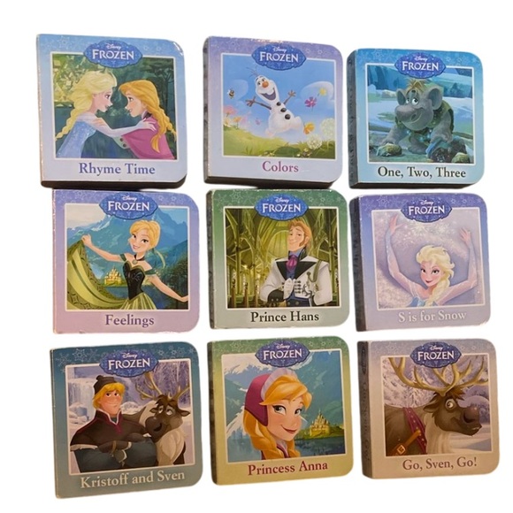Disney's Frozen Mini Frozen Children's Books Lot Of 9 EUC - Picture 1 of 7